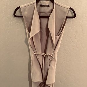 Zara Woman Tan Vest size small